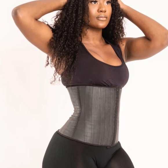 FAST RESULTS rubber hour glass waist shaper hooks metsl strong mate…